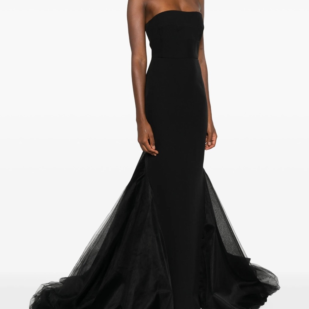 Black Strapless Gown - Picture 2 of 5